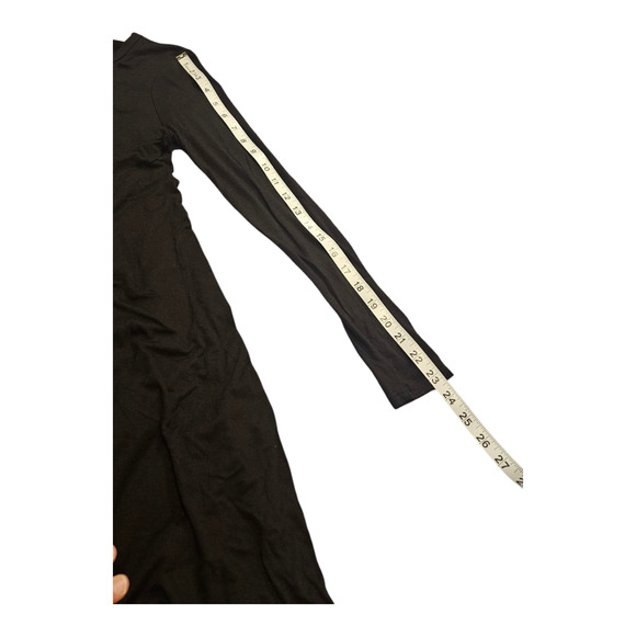 TMG Large Long Sleeve Black Mini Dress - Picture 7 of 7